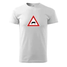 Dopravní značka - Pozor pasoucí se kůň