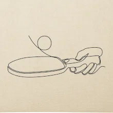 Stolní tenis jedním tahem