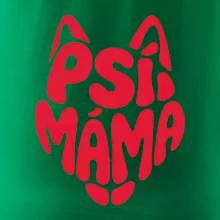 Psí máma nápis v hlavě