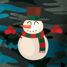 Vánoční sněhulák