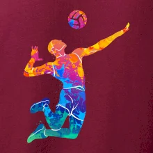 Volejbalista splash s míčem
