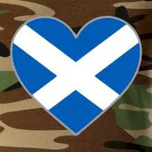 Skotské srdce na prso