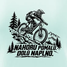 Nahoru pomalu dolů naplno - horský sjezdař