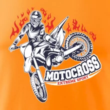 Motocross extreme sport fire
