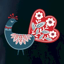 Folklor - páv modrý