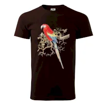 Papoušek na listnatém stromě