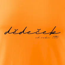 Psací nápis dědeček s ročníkem