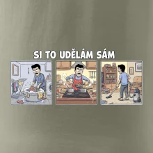 Si to udělám sám - muž s knírkem