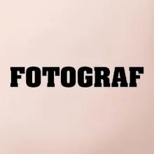 Novinář nápis - Fotograf