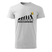Evoluce říjnového muže s velkým půllitrem piva