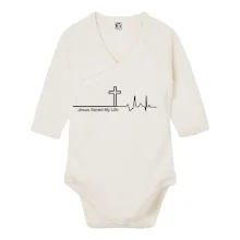 Jesus Saved My Life kříž ekg Jesus Saved My Life kříž ekg