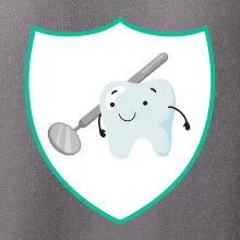 Zoubek na prsu - zrcátko