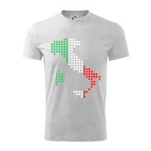 Itálie obrys vlajka