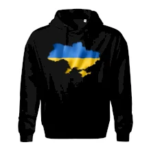 Ukrajina vlajka mapa