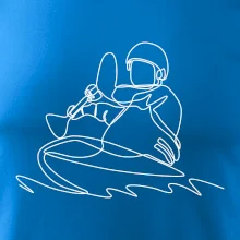 Kajak na vodě jedním tahem