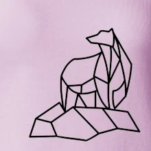 Geometrie lední medvěd na ledu