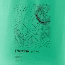 Plechý - vrstevnice v obdélníku