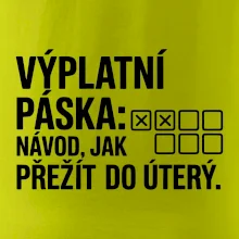 VÝPLATNÍ PÁSKA: Návod, jak přežít do úterý