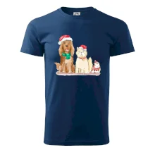 Veselé vánoce - pes, křeček a kočka