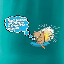 Žádnou malinovku, ale pivo