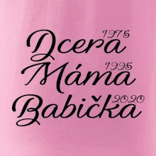 Dcera, máma, babička - vaše ročníky