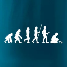 Evoluce houbař muž