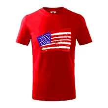 Americká vlajka ohnutá