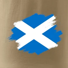 Skotská vlajka kreslená štetcem