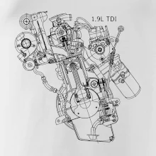 Motor Škoda/ VW 1.9L  TDI z boku