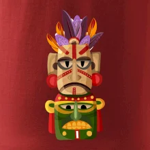 Mayové maska s peřím