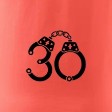 Narozeninové tričko pro policajta - pouta 30