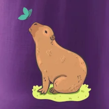 Kapybara a motýlek