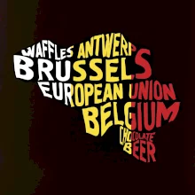 Mapy - názvy měst - Belgie