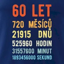 Narozeniny 60 přepočet času