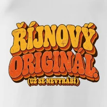 Říjnový originál už se nevyrábí retro nápis