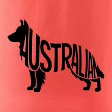 Australský Ovčák - nápis v těle