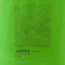 Ještěd - vrstevnice v obdélníku