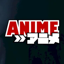 Anime nápis červený