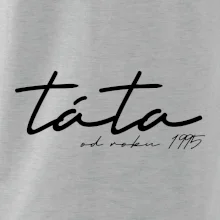Psací nápis táta s ročníkem