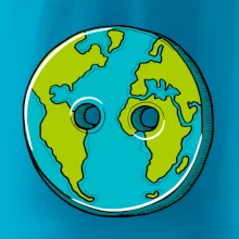 Planeta země knoflík (Pecka design)