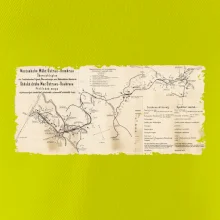 Mapa Báňské dráhy z Moravské Ostravy do Doubravy