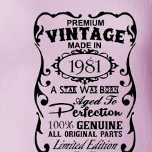 Vintage Etiketa - 1981