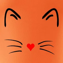 Kočka - srdce místo nosu