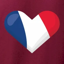 Francouzská vlajka srdce