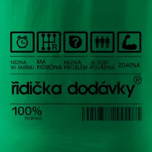 Čárový kód - řidička dodávky Čárový kód - řidička dodávky