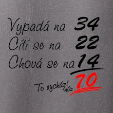 Vypadá, cítí se, chová se - 70 let