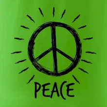 Peace symbol černobílý