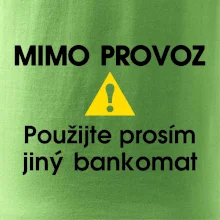 Mimo provoz - použijte jiný bankomat