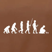 Evoluce houbař muž