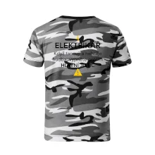 Elektrikář - hlavní jistič - Nápis na zádech